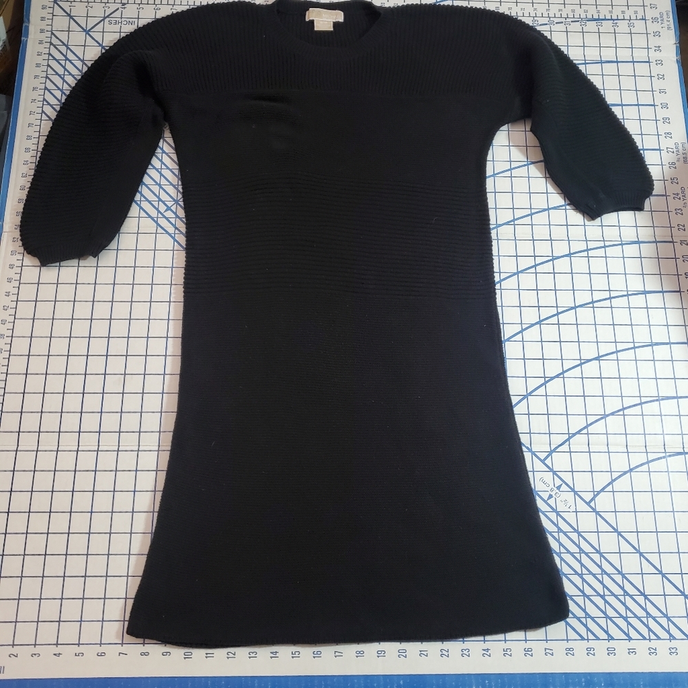 Michael Kors Stretch Knit Black Sweater Dress SP